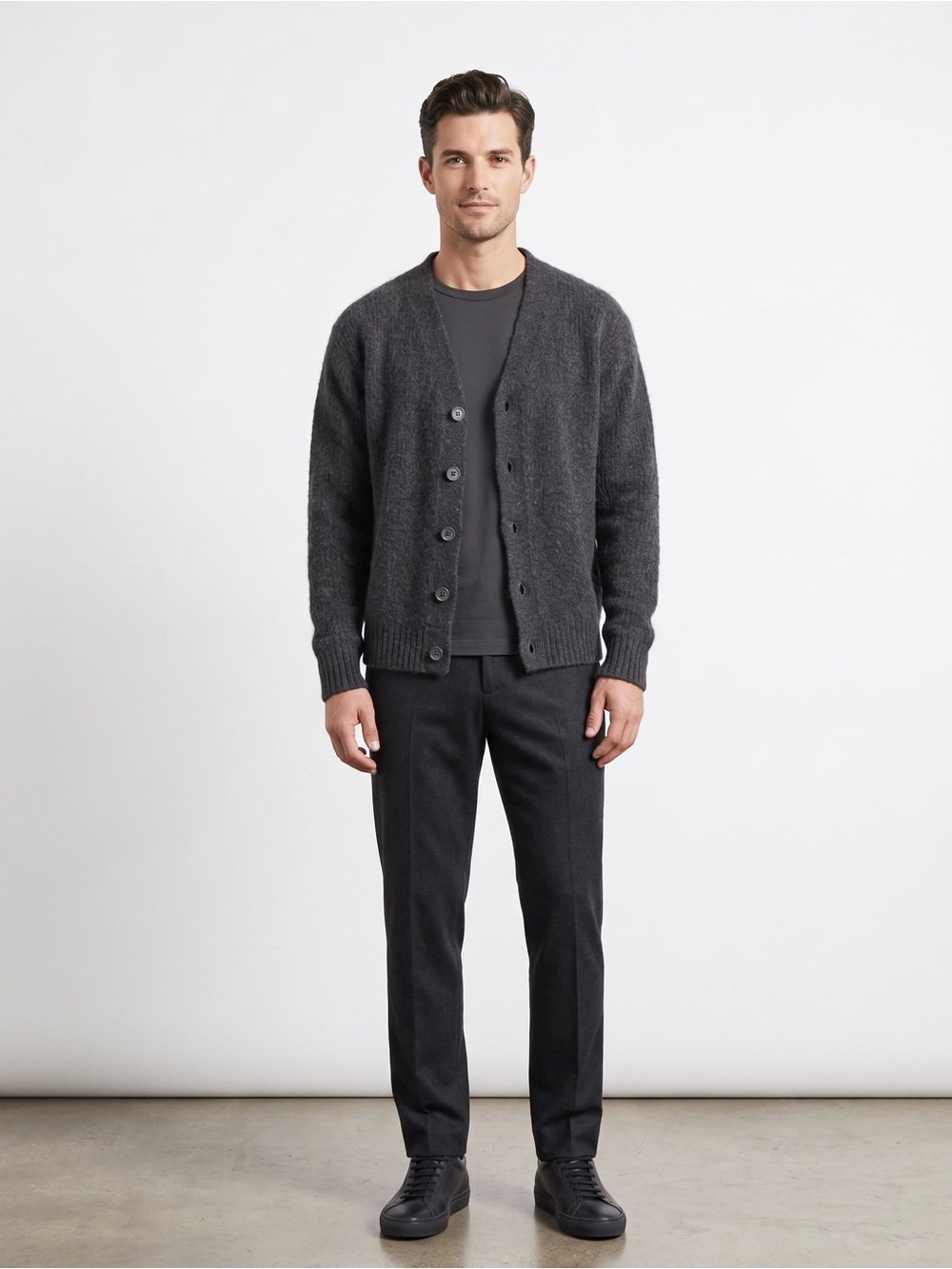 Entireworld Type C, Version 2 — Superfine Wool Cardigan Sweater